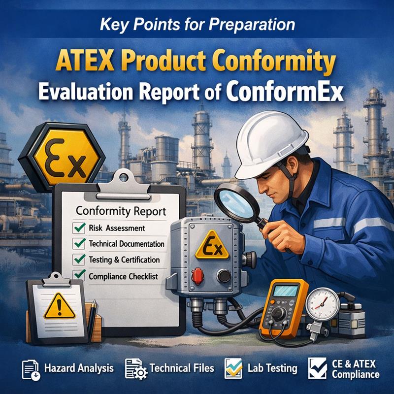 Key points for preparation ATEX product conformity evaluation report 